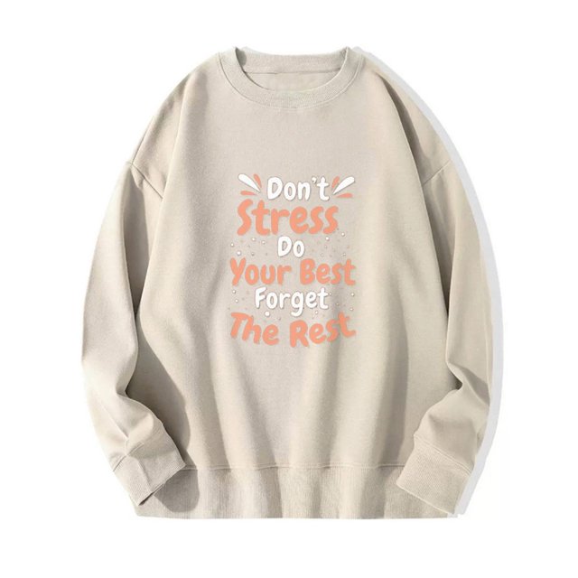 Chandails à Capuchon Mode pour Femmes 2023 Mode Femme Imprimé Col Rond Manches Longues Chandails Sans Capuche T-Shirt Hauts Amples Blouse Rabais de 50 % Liquidation Costumes d'Halloween/Noël