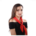 thumbnail image 3 of DAMAIE Womens 50s Chiffon Sheer Square Neck Head Scarfs, 3 of 6