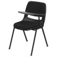 thumbnail image 1 of Bowery Hill Chaise Pliante Empilable Ergonomique Rembourrée en Coquille, Noire, 1 of 4