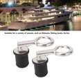 thumbnail image 3 of 2PCS Boat Plug Snap Handle, Boat Plugs Snap Handle Drain Plug, Stainless Steel Drain Snap Plug Rubber Boat Plug, Marine Boat Drain Twist Plug, Marine Boat Rubber Plug, 3 of 7