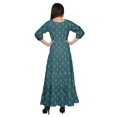 thumbnail image 3 of Moomaya Robe Longue à Col Rond à Manches 3/4 pour Femmes Grande Taille Vêtements d'Été, 3 of 3