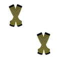 thumbnail image 4 of Maytalsory Bas Longs Épais et Confortables en Polyester Faciles à Assortir Jaune et Noir 2Set, 4 of 6