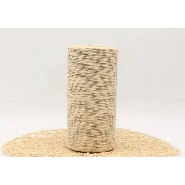 460g/lot Raffia Straw Yarn Handmade Knitting Summer Hat Bags Crocheting Yarn For Handcrafts Material
