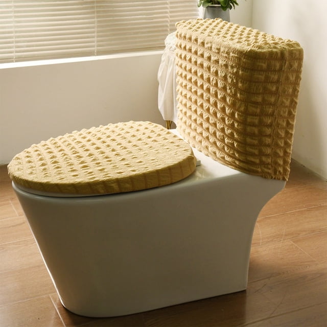 RXIRUCGD Split Toilet Cover Cover High Tank Models Elastic Fabric All Season Universal Household