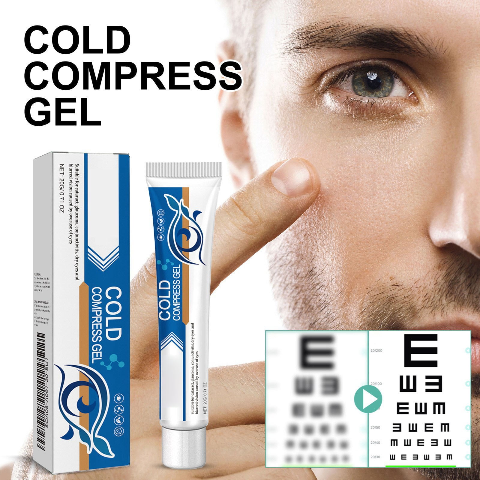 CYC Eye Cold Compress Gel Eye Fatigue Dryness And Blurring And Gel Is Applied Around The Eyes