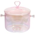 thumbnail image 1 of CUITING Glass Saucepan Food Cooking Pots with Lids Pans Stove Pink, 1 of 6