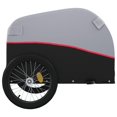 thumbnail image 5 of vidaXL Bike Trailer Black and Red 30 kg Iron, 5 of 5