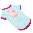 thumbnail image 2 of Thin Bottoming T-Shirt For Pets, Convenient Pet T-Shirt Simple And Stylish Comfortable With Cotton Replacement For All Kinds Of Pets For Spring And Autumn Lake Blue Bunny S, 2 of 8