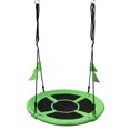 thumbnail image 3 of Generic Adjustable Outdoor Kids Fitness Swing Rings with 900D Oxford Fabric & Galvanized Pipes, 300kg Capacity, Green, Type 1/2 Optional, Includes Straps, Ropes, Carabiners, and Accessories for, 3 of 6