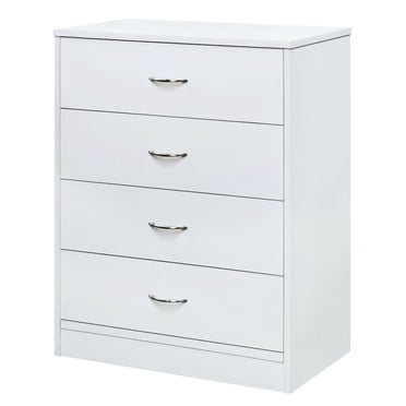 Mainstays 4-Drawer Dresser, White