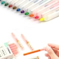 thumbnail image 4 of Dvkptbk Highlighter Pen Beautiful and Lovely Highlighter Mild Variety of Colors, with Soft Tip, Non-Permeating Color Quick Drying Easy to Hold, 6 Sets，90ml Storage & Organization, 4 of 6