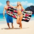 thumbnail image 4 of Microfiber Beach Towel Super Colorful Bath Towel Sandproof Beach Blanket Multi-Purpose Towel For Travel Swimming Pool 30x60 Inch, 4 of 7