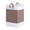 Coffee, variant on Feltree Large Foldable Laundry Basket 13X13X21 Inches Cotton Linen Storage Organizer for Bedroom Laundry Room Multi-Purpose Space-Saving with Handles