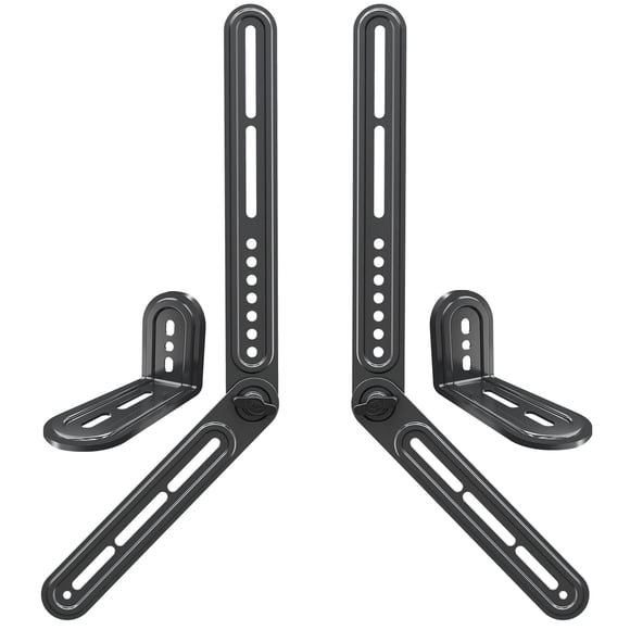 Mounting Dream Soundbar Mount Fits Most Sound Bars Up to 15 lbs Mounting Soundbar above or Under TV Sound Bar Mounting Brackets for TV Sound Bar Mount with Detachable Extension Plates MD5422