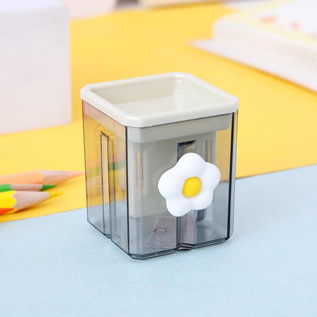 EGNMCR Home Office Furniture Double Hole Pencil Sharpener Small Portable Pencil Sharpener Pencil Sharpener Student Stationery Learning Tool Plastics pencil sharpener