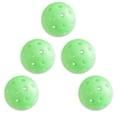 thumbnail image 1 of 5 Pack Pickleballs Indoor Outdoor 74mm Luminous Pickle Balls, 1 of 8