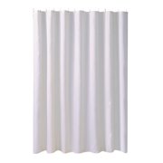 40x71IN Waterproof White Shower Curtain Liner Boho Farmhouse Fabric Shower Curtain Thick Bathroom Shower Curtains Hotel Quality Waterproof Hotel Quality for Bathroom Showers, Bath Tubs