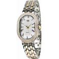 thumbnail image 1 of Women Vintage Gold Rome Watch Oval Case Adjustable Stainless Steel Watch Band Waterproof Analog Quartz Watch,Two-Tone, 1 of 6