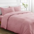 thumbnail image 4 of Duvet Cover Queen -Piece Prewashed Ultra Soft Queen Bedding Set - Features Zipper Closure and Corner Ties Includes Duvet Cover x Pillowcases No Comforter, 4 of 7