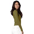 thumbnail image 3 of A ADAR Haut d'Uniforme à Manches Longues Coupe Classique pour Femme, Martini Olive, TP, 3 of 7