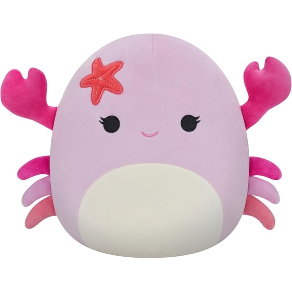 Squishmallows: Cailey the Pink Crab with Starfish Pin - 7.5" Plush