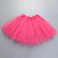 thumbnail image 4 of Girls Tutu Skirt Layered Star Sequins Princess Performance Dance Dress for 3-9 Years, 4 of 4
