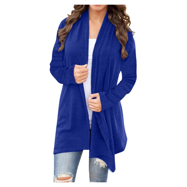 Cardigan Ouvert pour Femmes à Manches Longues, Cardigan en Tricot Léger et Chic, Veste Décontractée d'Automne