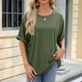 thumbnail image 1 of DPTALR Womens Print Tops Short Sleeve Out Blouse Funny Round Neck T-Shirt Tops, 1 of 7