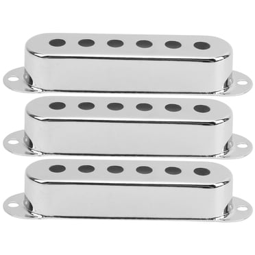 Electric Guitar Pickup Cover, Brass Pickup Cover, Brass Single-Coil Fine Workmanship Convenient To Use For Guitar Bass Practice And Performance Bands Argent