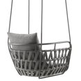 thumbnail image 3 of Modway Kaliah Aluminum Adirondack Chair Swing Patio Furniture, Charcoal, 3 of 10
