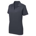 thumbnail image 1 of Gravity Threads Polo en Maille de Course pour Femmes - Gris Graphite - Moyen, 1 of 1