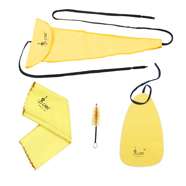 Saxophone Sax Cleaning Care Kit 3pcs Cleaning Cloth + Mouthpiece
