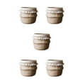 thumbnail image 2 of relayinert Hanging Basket Rattan Easy Application For Balcony And Garden Plants Eco-friendly Wickerwork Basket Type 1 5Set, 2 of 6