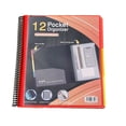 thumbnail image 2 of Ynlkorvg 6/12 Pocket Poly Project Organizer Round Tab Organizer Project Folder Multi Pocket Folder With Pockets Letter Size Back Cover Utility Pouch School Supplies, 2 of 6