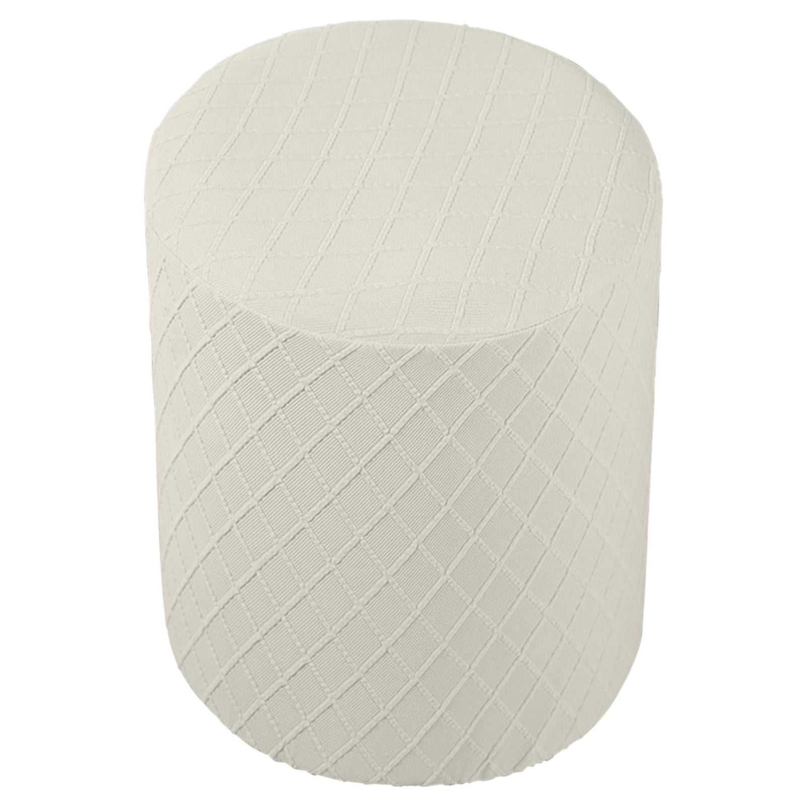 DOLITY Ottoman Slipcovers Machine Washable Footrest Sofa Cover Ottoman Cover for Living White