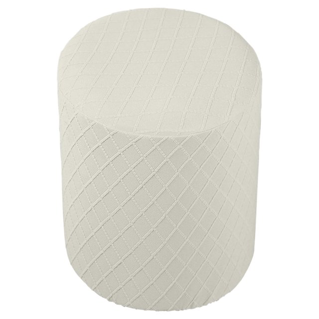 DOLITY Housses de Pouf Lavables en Machine Housse de Repose-Pieds Housse de Pouf pour Salon Blanc