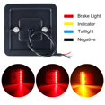 thumbnail image 4 of AMERTEER 2Pcs 12/ 24V LED Trailer Lights Rear Tail Lights Square Tail Stop Indicator Truck Lamp Kit Durable Indicator Stop Light Waterproof Reversing Marker Lights for Truck Trailer Campe, 4 of 11