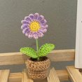 thumbnail image 2 of Finished Hand Woven Crochet Flower Non Braking Non Fading Crochet Flower for Table Home and Car Decoration, 2 of 6