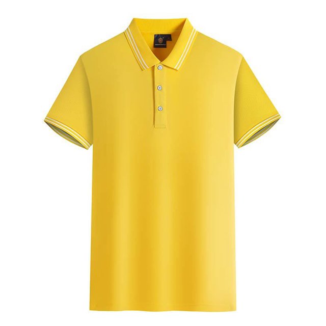 MAWCLOS Polo T-Shirt Garçon Coupe Ajustée Hauts Homme Manches Courtes Décontracté Bureau Haut Jaune 4TG