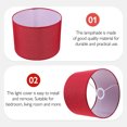 thumbnail image 2 of BRIGHTFUFU 1Set Hanging Lamp Shades Circular Cloth Wine Red for Home Users, 2 of 5