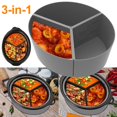 thumbnail image 1 of 3Pcs Slow Cooker Divider Liner Reusable Slow Cooker Divider Insert Heat Resistant Silicone Slow Cooker Divider for 6 QT Pot Kitchen Cooking, 1 of 8