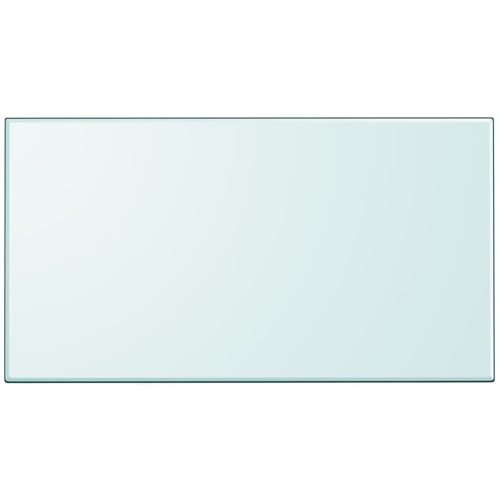 vidaXL Table de Chevet en Verre Trempé Rectangulaire 1200x650 mm