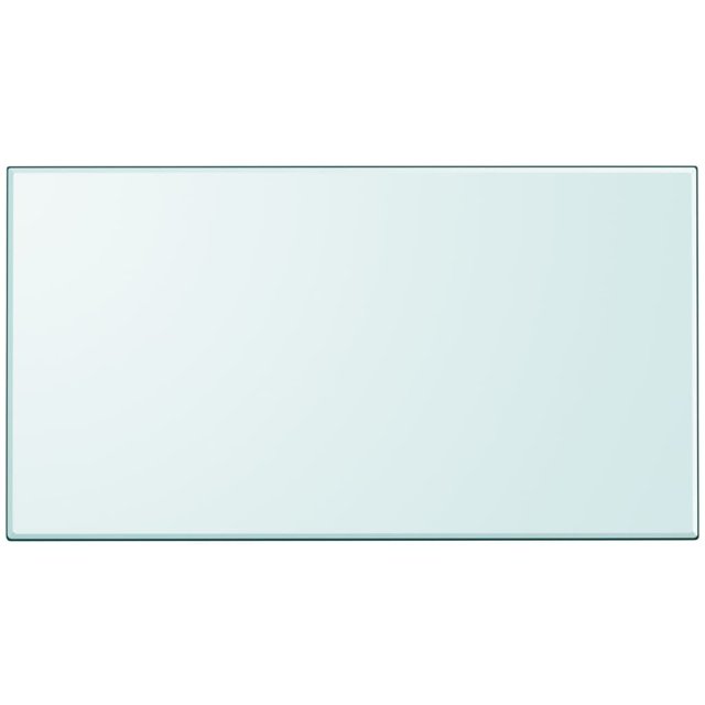 vidaXL Table de Chevet en Verre Trempé Rectangulaire 1200x650 mm