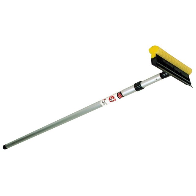 Mr Longarm Squeegee 8936 8 Inch Length; Sponge Scrubber; 3 To 6 Foot Aluminum Extension Pole