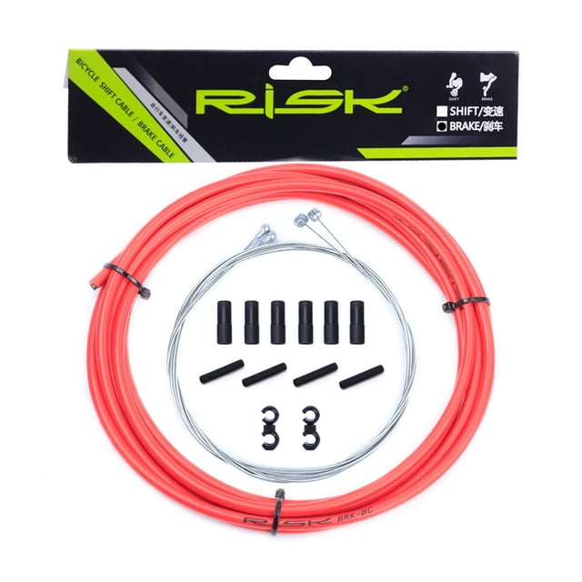 Qualitchoice Bicycle Brake Line Tubing Set Durable Shift Cable Catheter Housing Fit for Most Bikes to Use