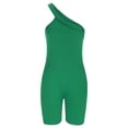 thumbnail image 4 of Mrat Summer Beach Pants Femmes Été Uni Régulier Col Rond Sans Manches Femmes Manches Courtes une-Pièce Vêtement Femmes Pantalons S-445 Vert TG, 4 of 8