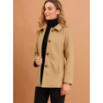 thumbnail image 4 of INSPIRE CHIC Manteau à Col Peter Pan Simple Boutonnage pour Femmes, 4 of 6