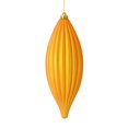 thumbnail image 1 of Vickerman M183230M 8 in. Antique Gold Matte Line Finial Ornament  4 per Bag, 1 of 3