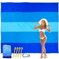 thumbnail image 4 of weibbin 200x210cm Microfiber Beach Blanket for Travel, Sand Free Quick Dry Large Mat, 4 of 7