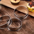 thumbnail image 4 of ​​Piwvid 6 Pack Stainless Steel Crumpet Rings, 4 Inch Double Rolled English Style Round Molds for Pancakes, Baking Breakfast Pastries or Homemade Crumpets​​, 4 of 6